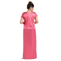 Fancy Satin Nighty for Women-thumb1