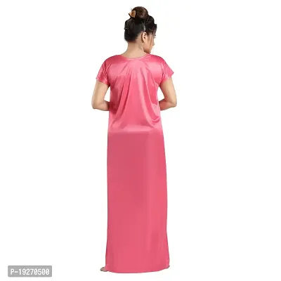 Fancy Satin Nighty for Women-thumb2