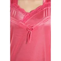 Fancy Satin Nighty for Women-thumb2