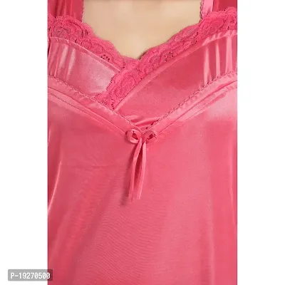 Fancy Satin Nighty for Women-thumb3