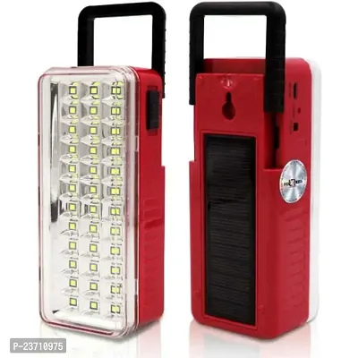 Classic 25W 36 Led Red Rechargeable Solar Emergency Light (Pack Of 1)-thumb0