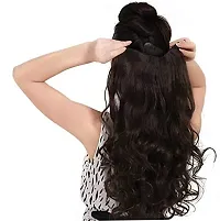 Crystal zone Women's Natural Brown Curly/Wavy Hair Extensions Wig's-thumb1