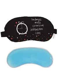Crystal zone Creative Eye Masks with Ice Pack Sleeping Mask for Travelling (Pack of 2)-thumb1