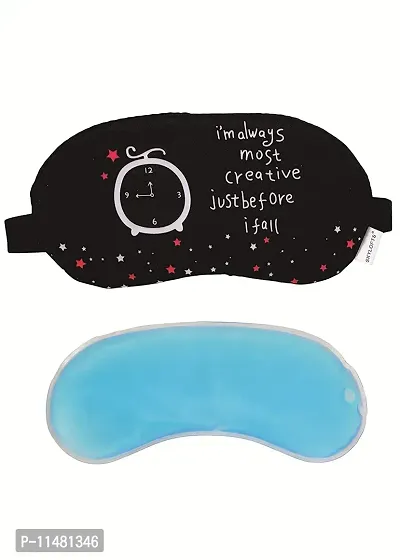 Crystal zone Creative Eye Masks with Ice Pack Sleeping Mask for Travelling (Pack of 2)-thumb2