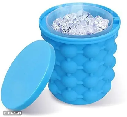 Crystal Zone Silicone Ice Cube Maker | The Innovation Space Saving Ice Cube Maker | Bucket Ball Makers for Home, Party and Picnic