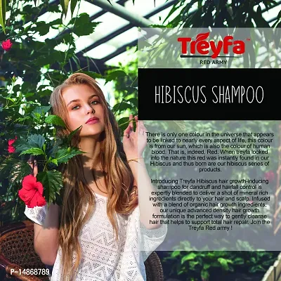Treyfa Hibiscus shampoo for hair growth  dandruff control | Absolute repair shampoo for hair follicle strengthening, long  shining hair-thumb5