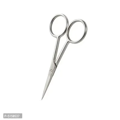 S-101 Small Precision Scissors, 4 inch Stainless Steel Multi-Purpose Vintage Beauty Grooming Kit for Facial Hair, Eyebrow, Eyelash, Beard, Moustache-thumb0