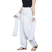 Prabha Creations Women's Loose Fit Patiala Pants (sal-87536_White_Free Size)-thumb2