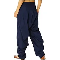 Prabha Creations Women's Loose Fit Patiala Pants (SAl-8941_Navy Blue_Free Size)-thumb1