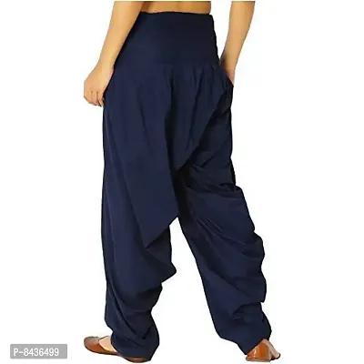 Prabha Creations Women's Loose Fit Patiala Pants (SAl-8941_Navy Blue_Free Size)-thumb2