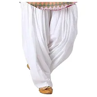 Prabha creations Cotton salwar combo pack for women (pack of 2) (white & white)-thumb1