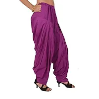 Prabha Creations Women's Patiala Pant with duppata set ( sal _ Purple _ Free Size )-thumb1