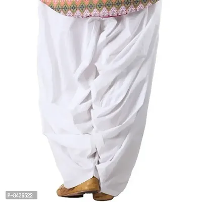 Women's Regular Fit Patiala Pants (Plain Patiala_White_XXXX-Large)-thumb2