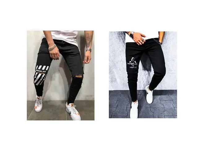 Latest Trendy Mid-Rise Jeans for Men (Pack of 2)