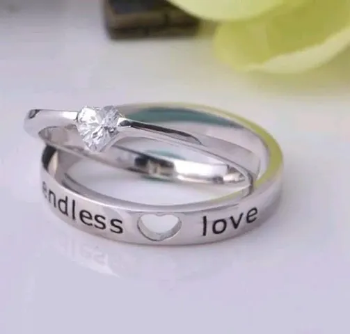 Heart Shaped Couple Rings For Couples