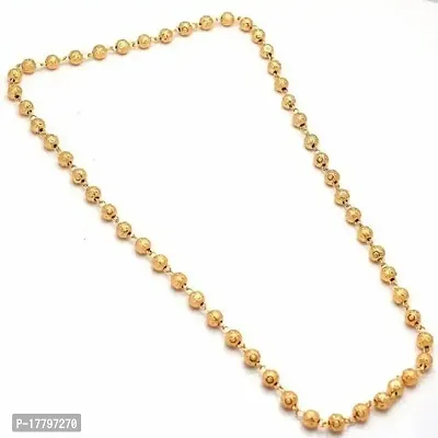 Women's ball chain gold plated original gold look 22 kt gold plated chain regular use no 1 quality new technology micro plated thali chain No skin problem-thumb0