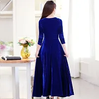 Classy Solid Velvet Dresses Combo-thumb3