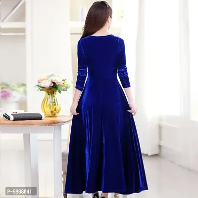 Classy Solid Velvet Dresses Combo-thumb4