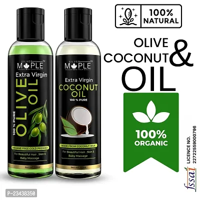 100% Pure Olive Oil  Coconut Oil