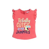 Stylish Cotton Printed Top with Bottom Set Girls-thumb1