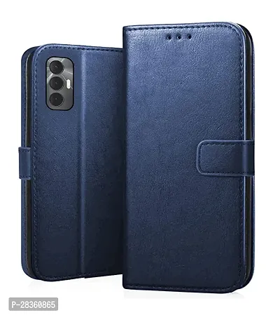 Stylish Faux Leather Tecno Spark 8 Pro Back Cover