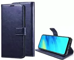 Use2Kart Flip Cover for Vivo Y55 5G 2022 Blue-Color Leather Finish | Inbuilt Stand  Pockets | Wallet Style Flip Back Cover-thumb3