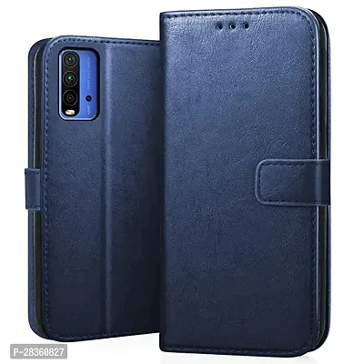 Stylish Faux Leather Xiaomi Redmi 9 Power Back Cover