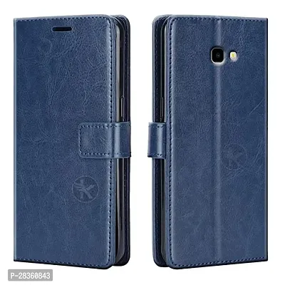 Stylish Faux Leather Samsung Galaxy J7 Prime Back Cover-thumb0