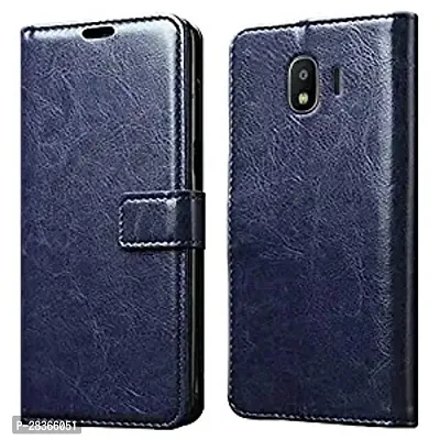 Stylish Faux Leather Samsung Galaxy J4 Back Cover