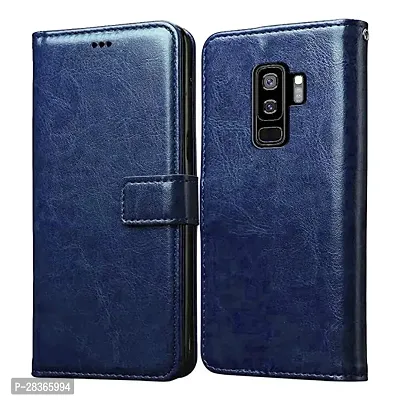 Stylish Faux Leather Samsung Galaxy S9 Plus Back Cover-thumb0