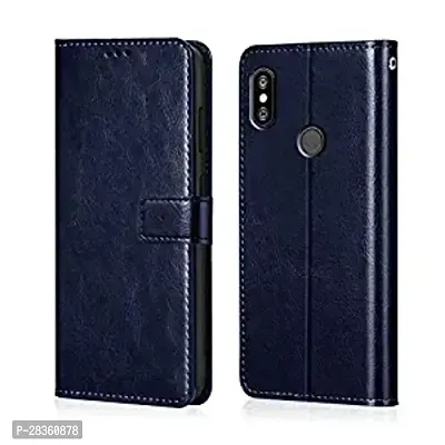 Use2Kart Flip Cover for Xiaomi Redmi Y2 Blue-Color Leather Finish | Inbuilt Stand  Pockets | Wallet Style Flip Back Cover-thumb0