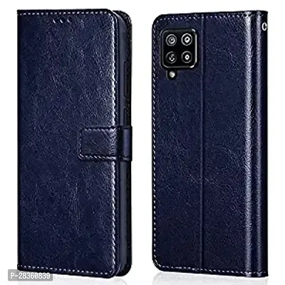 Stylish Faux Leather Samsung Galaxy M42 5G A42 5G Back Cover