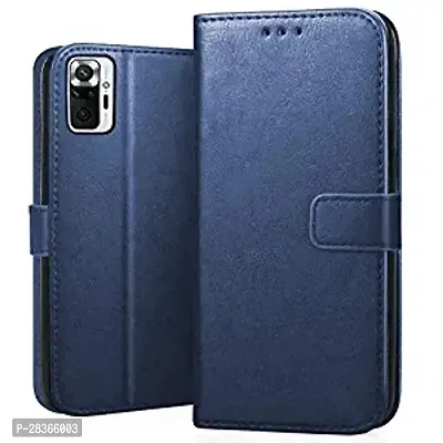 Stylish Faux Leather Xiaomi Redmi Note 10 Pro Back Cover-thumb0