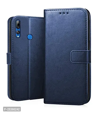 Stylish Faux Leather Huawei Y9 Prime Back Cover-thumb0