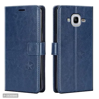 Stylish Faux Leather Samsung Galaxy J2 2016 Back Cover