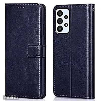 Stylish Faux Leather Samsung Galaxy A53 5G Back Cover-thumb0