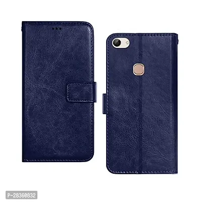 Stylish Faux Leather Vivo Y81 Back Cover-thumb0