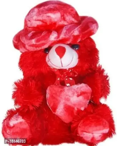 Rtnahsij Teddy Bear Soft Toy Soft and Plush Red Color with Heart Stuffed Soft Toy 25 Cm RT551 RS551-thumb2