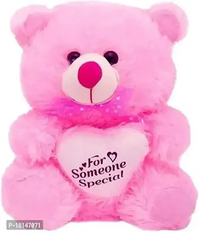 Rtnahsij Soft Toy Teddy Bear Pink with Heart Someone Special for Kids Children Gifting, Girls Playing 18 Cm RT302 RS922