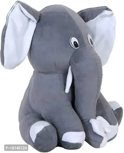 Rtnahsij Grey Baby Sitting Elephant Soft and Plush Soft Toy-25CM RT1 RS806-thumb3