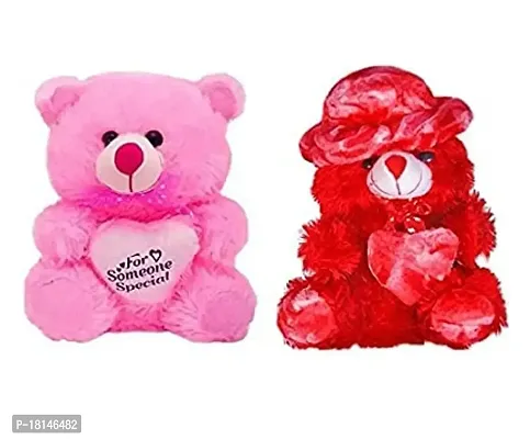 Rtnahsij Soft Toy Teddy Bear Pink  Red with Heart Someone Special for Kids Children Gifting, Girls Playing RT645 RS645