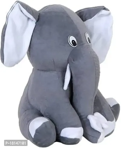 Rtnahsij Grey Baby Sitting Elephant Soft and Plush Soft Toy-25CM RT1 RS899-thumb3