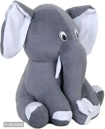 Rtnahsij Grey Baby Sitting Elephant Soft and Plush Soft Toy-25CM RT1 RS310-thumb3