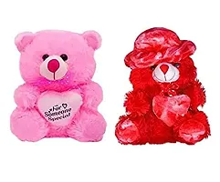 Rtnahsij Soft Toy Teddy Bear Pink  Red with Heart Someone Special for Kids Children Gifting, Girls Playing RT800 RS800-thumb1