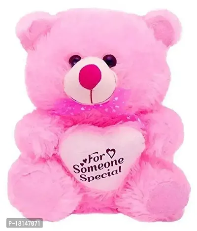 Rtnahsij Soft Toy Teddy Bear Pink with Heart Someone Special for Kids Children Gifting, Girls Playing 18 Cm RT302 RS922-thumb2