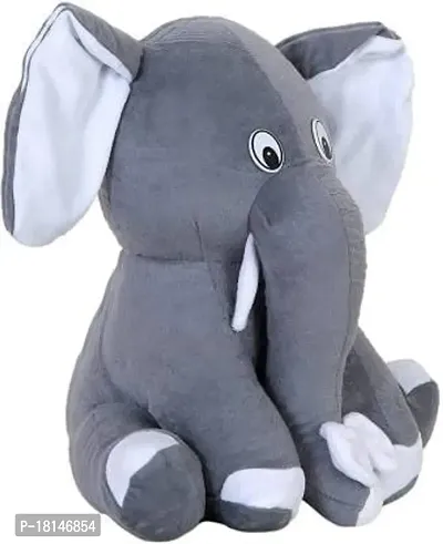 Rtnahsij Grey Baby Sitting Elephant Soft and Plush Soft Toy-25CM RT1 RS930-thumb3