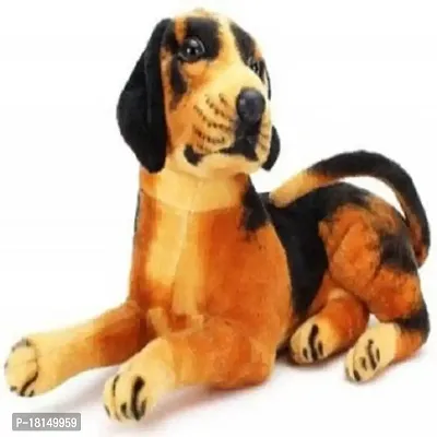 Rtnahsij Soft Toy Sitting Dog | Hugable  Soft Animal Stuffed Plush Toy for Kids, Home Decor, Boys and Girls ? 30 cm (Brown, Black) RT562 RS562 ST562 S562