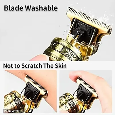 MAXTOP Golden Trimmer Buddha Style Trimmer, Professional Hair Clipper, Adjustable Blade Clipper, Hair Trimmer and Shaver For Men, Retro Oil Head Close Cut Precise hair Trimming Machine-thumb3