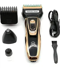 Geemy gm 595 Trimmer 120 min Runtime 4 Length Settings  (Grey, Gold)-thumb3