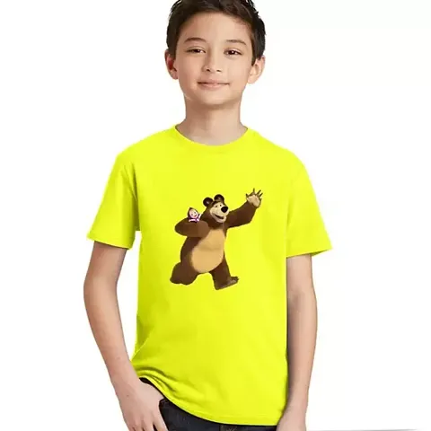 Kids Round Neck Short Sleeve Unisex Kid TShirt for Boy